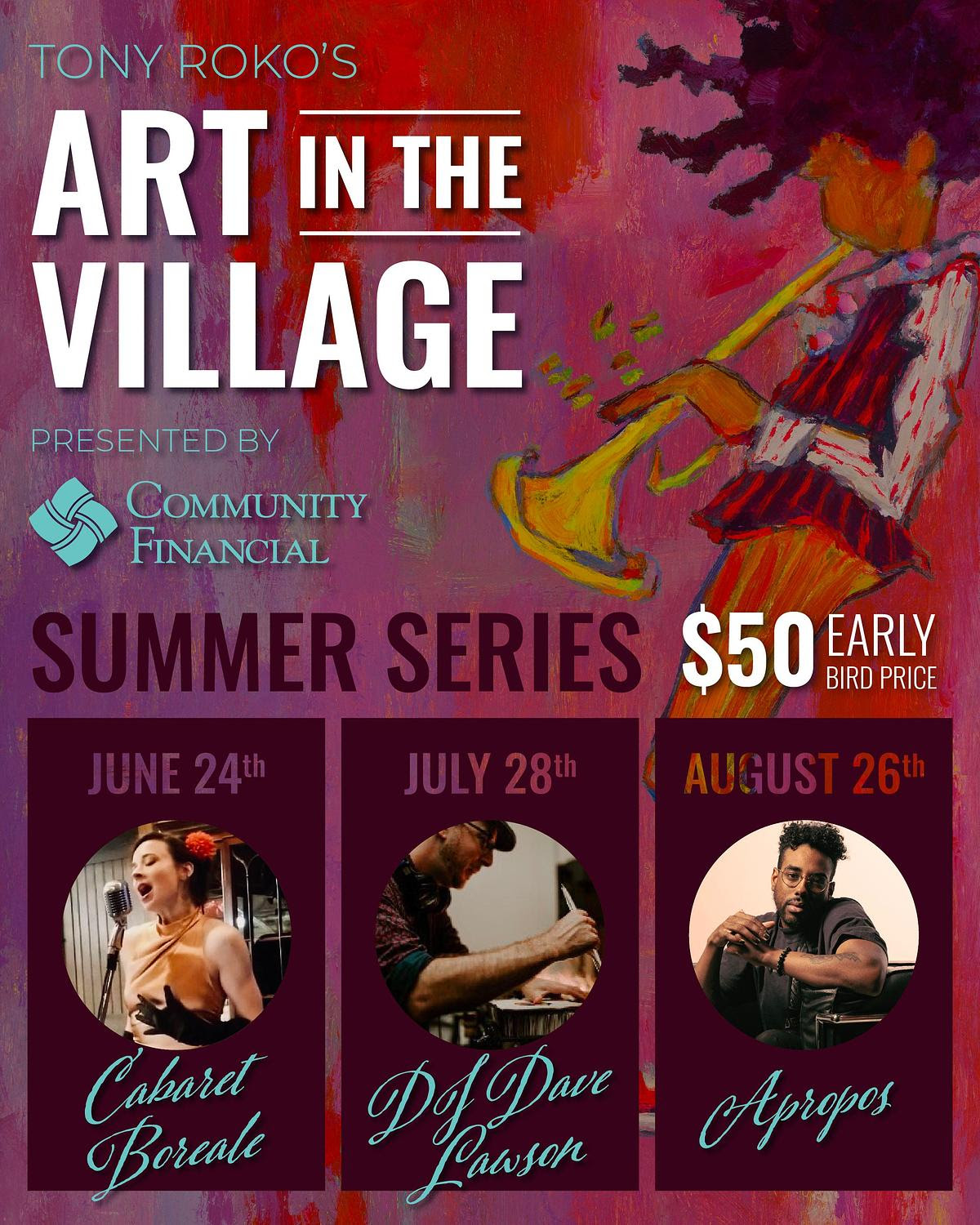 Art in the Village poster