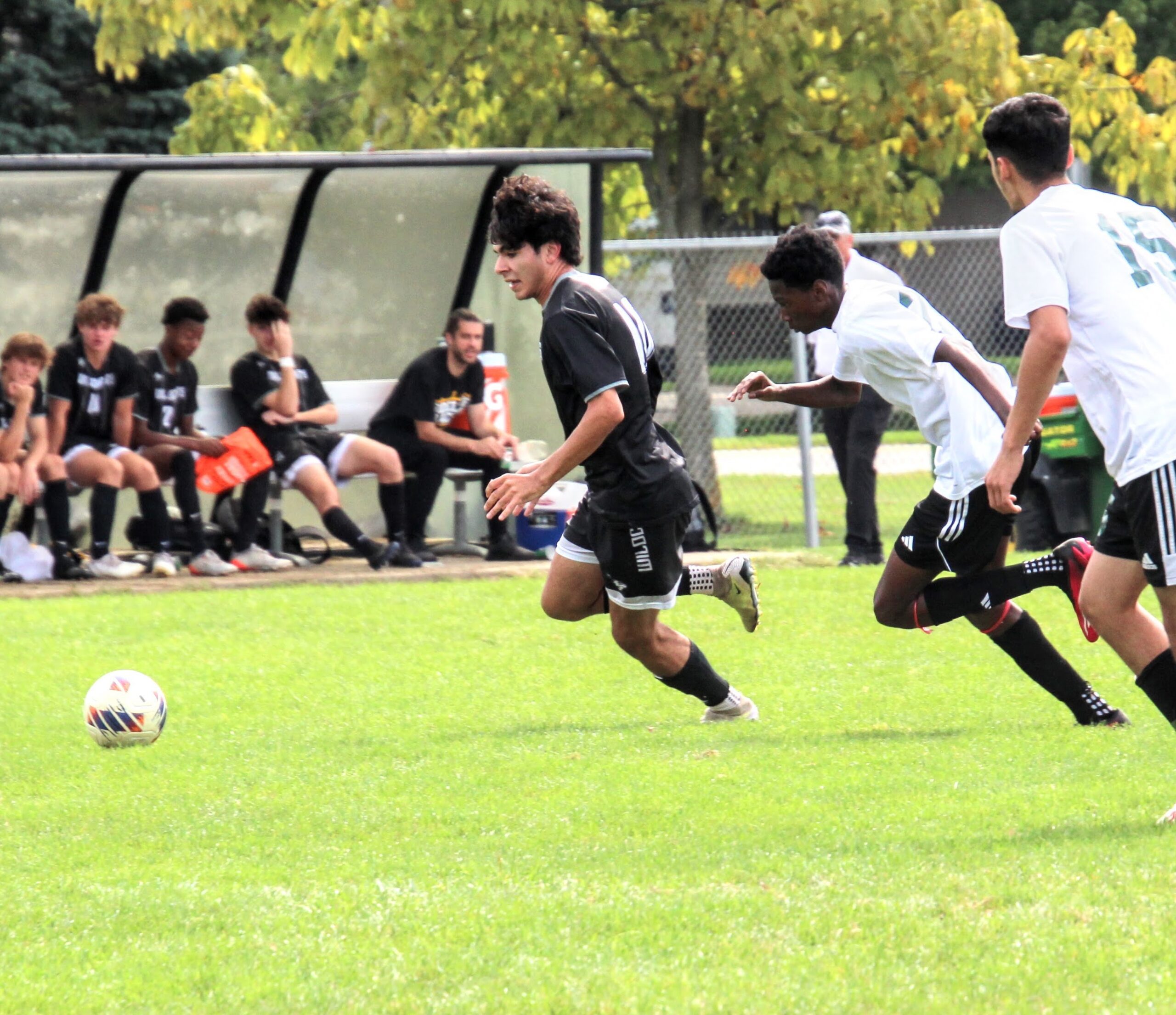 The Plymouth and Cass Tech soccer teams squared off in an official game Saturday PHOTO LISA MARTINEZ