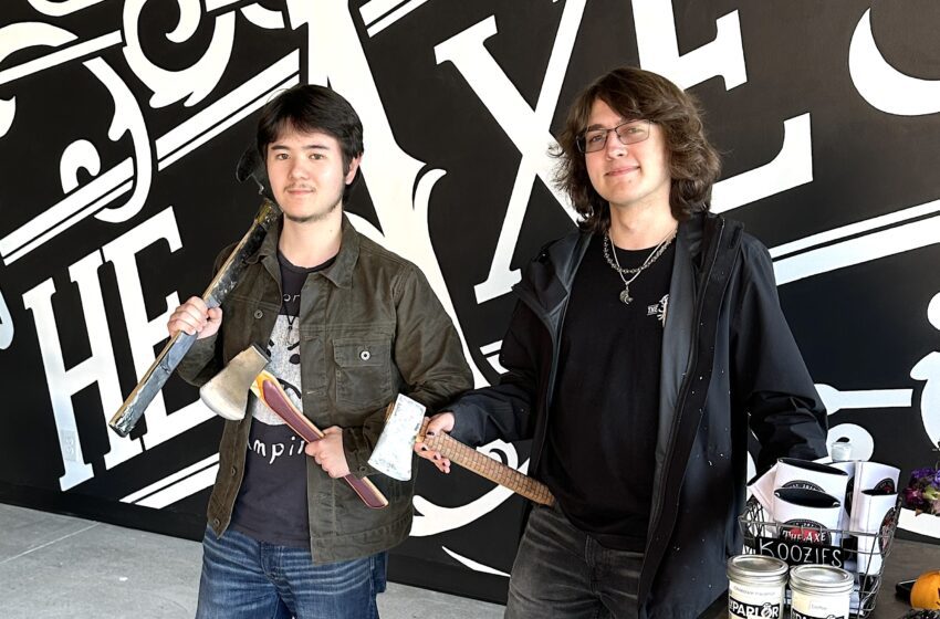 The Axe Parlor co owners Mason Wong and Cooper Rogers