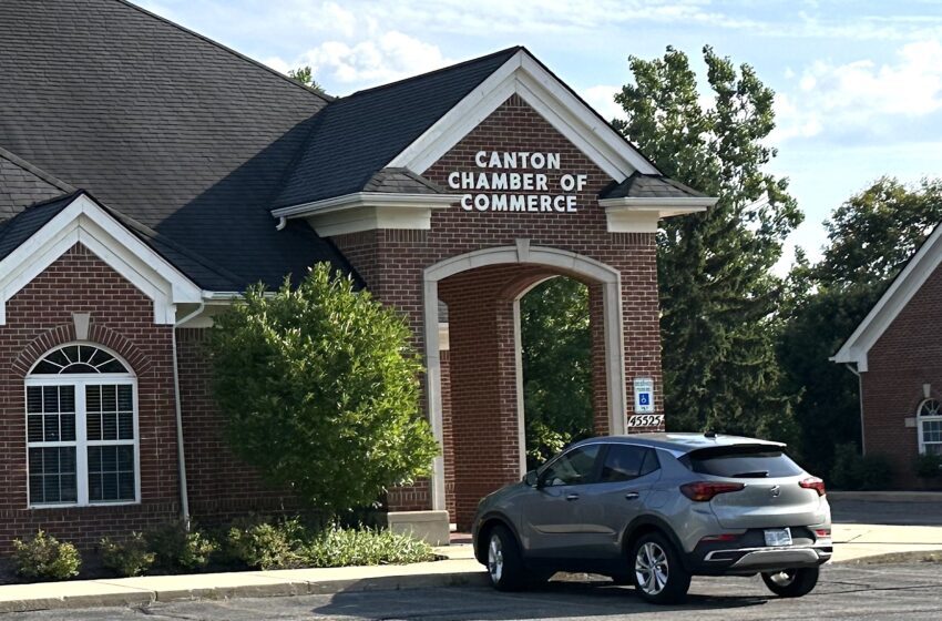 The Canton Chamber of Commerce office at 45525 Hanford Road will be up for sale soon