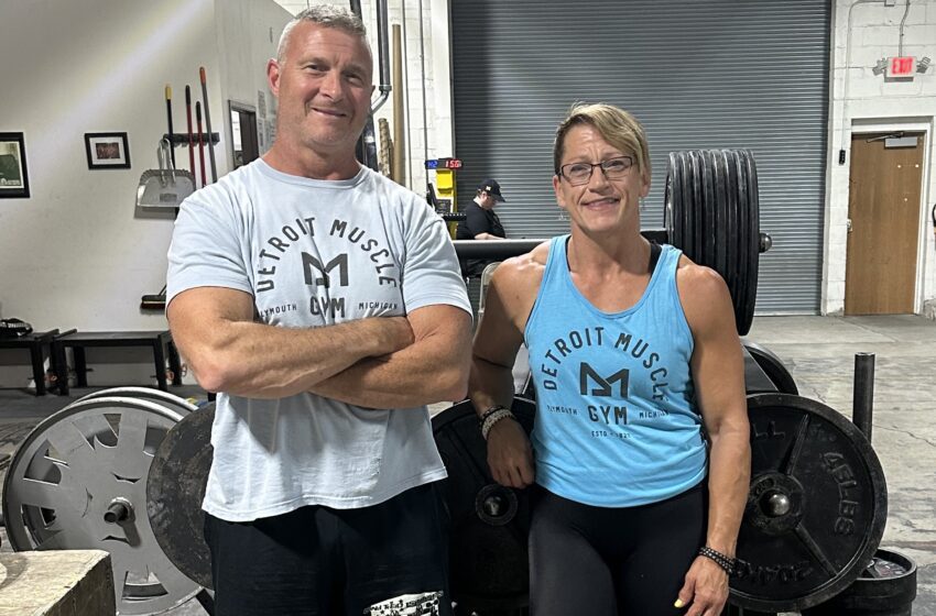 Detroit Muscle Gym co owners Bob Pensari and Jen Preinitz bought the 11000 square foot facility in late 2021